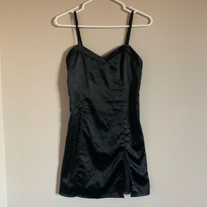 Black slip dress